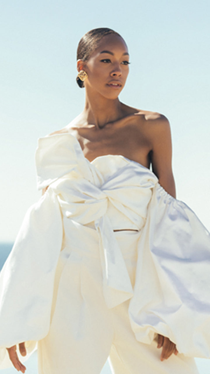 The All About Romance Top in White
