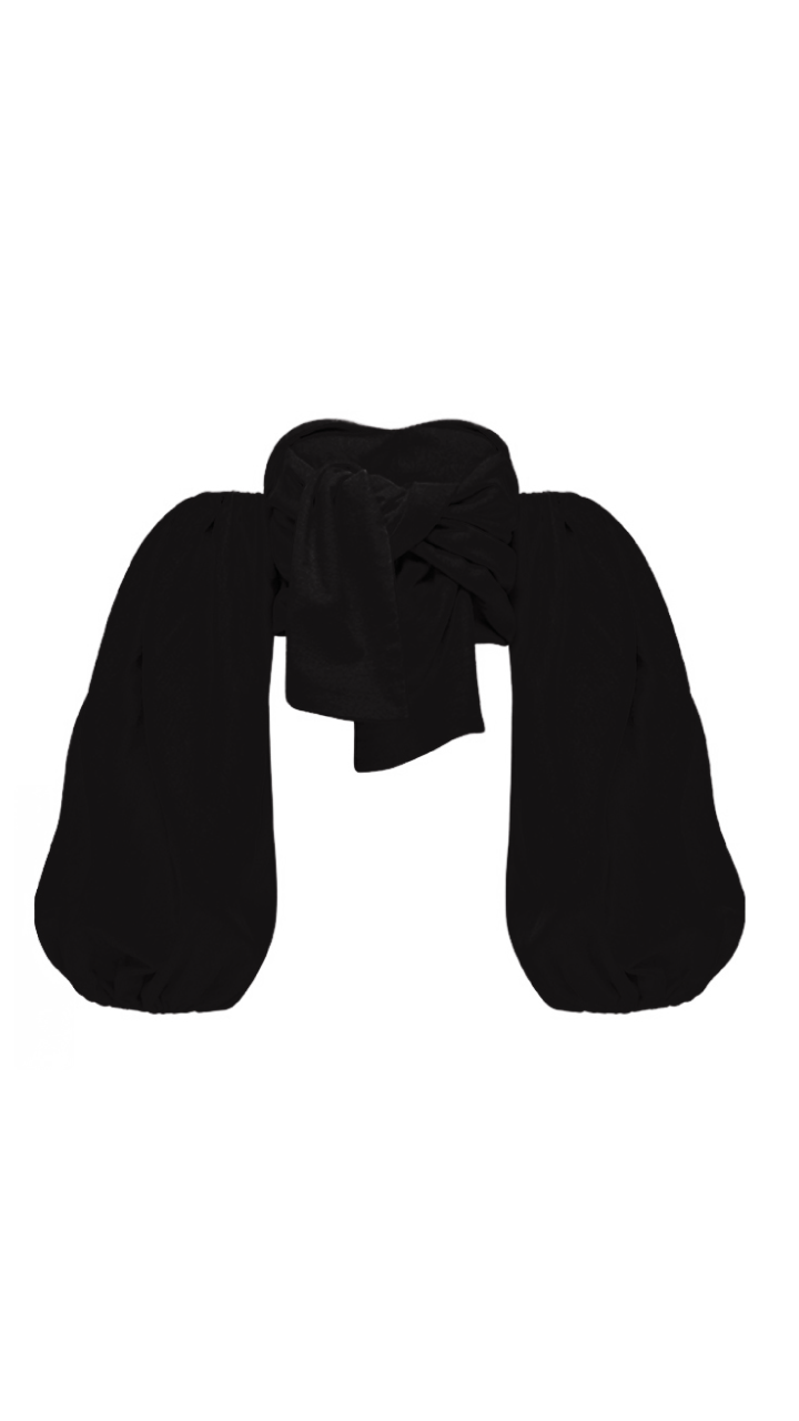 The All About Romance Top in Black